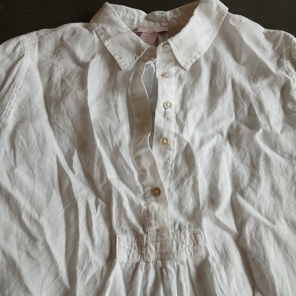 St. Tropez 100% Linen Shirt Nwot Size XL - Picture 3 of 5